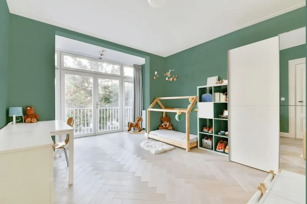 Behr Australian Jade kidsroom interior, children's room