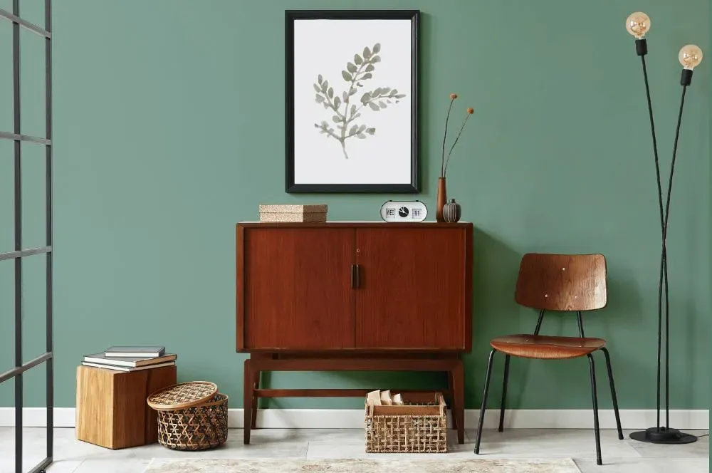 Behr Australian Jade japandi interior