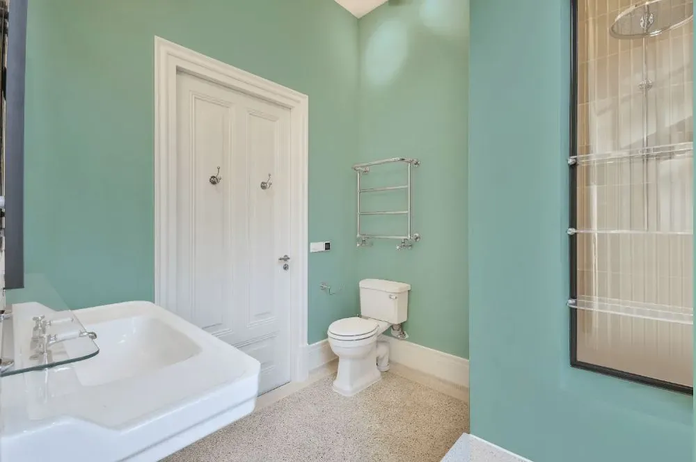 Behr Baby Aqua bathroom