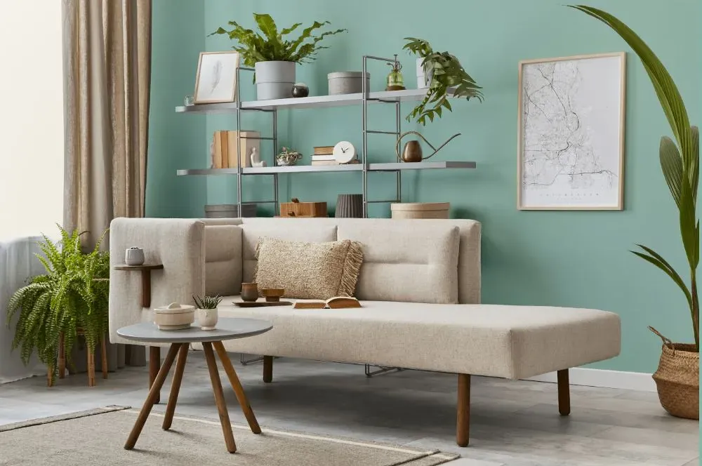 Behr Baby Aqua living room