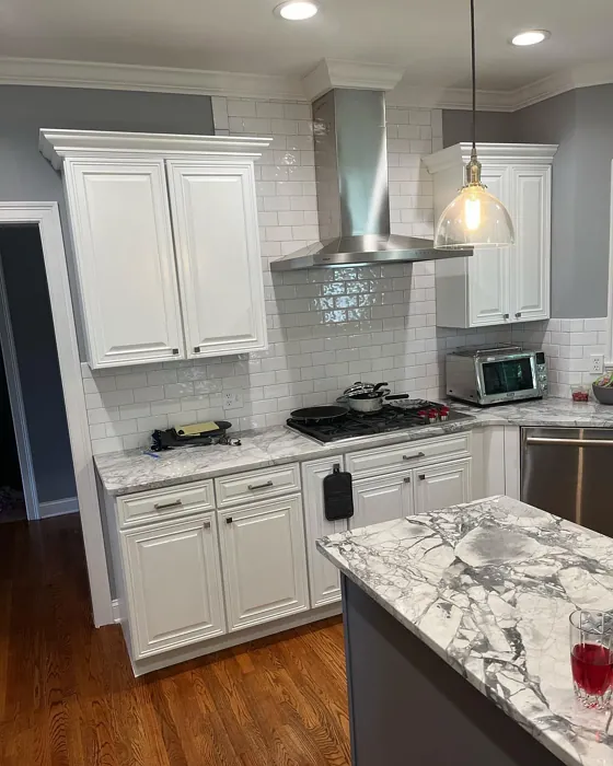 Behr Bakery Box kitchen cabinets paint