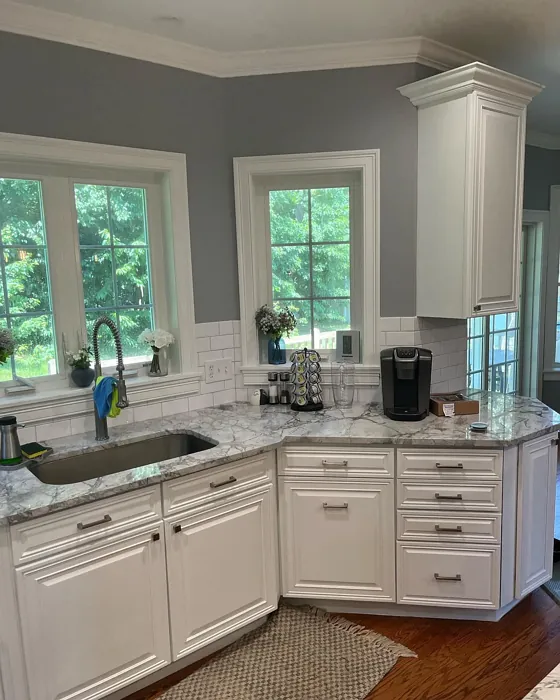 Behr Bakery Box kitchen cabinets paint review