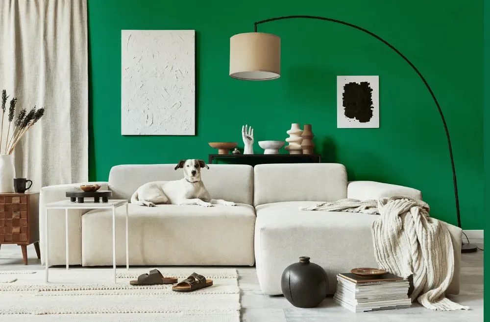 Behr Balsam cozy living room