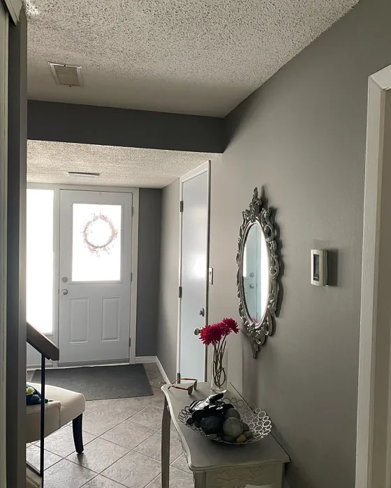 Behr Battleship Gray hallway 