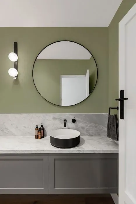 Behr Bay Water minimalist bathroom