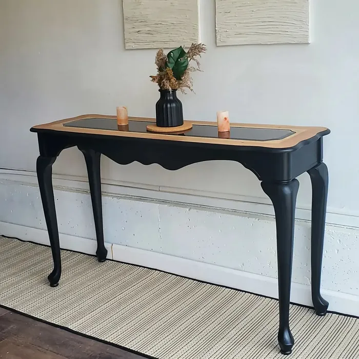 Behr Black painted furniture color