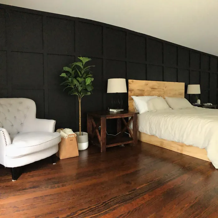 Behr Black bedroom interior