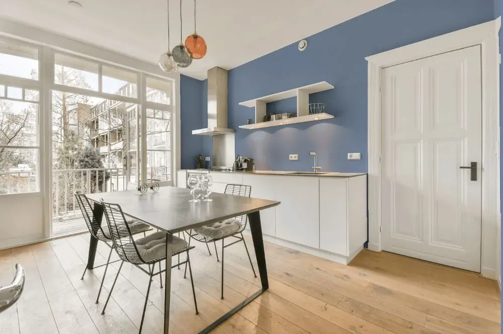 Behr Blue Hydrangea kitchen review