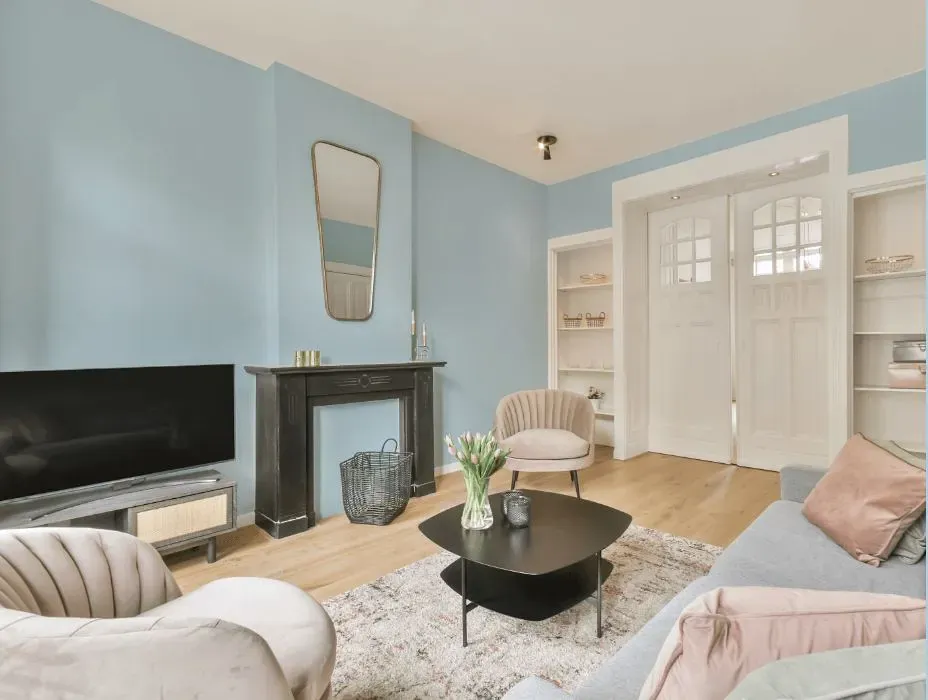 Behr Blue Me Away victorian house interior