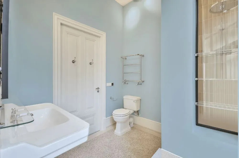 Behr Blue Me Away bathroom