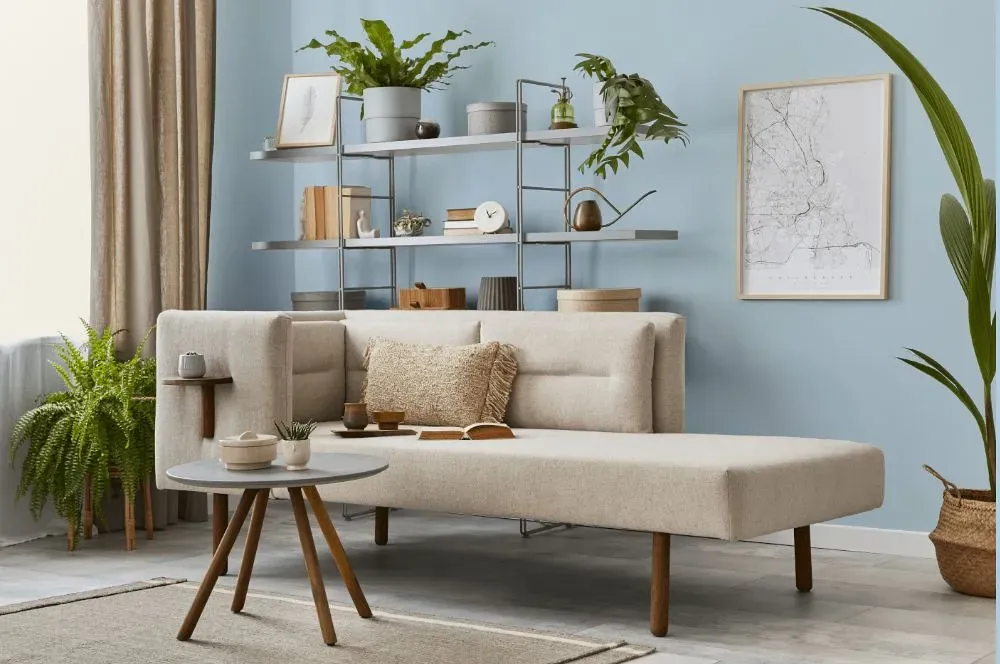 Behr Blue Me Away living room