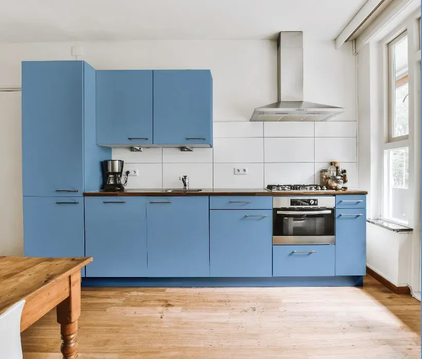 Behr Bluebird kitchen cabinets