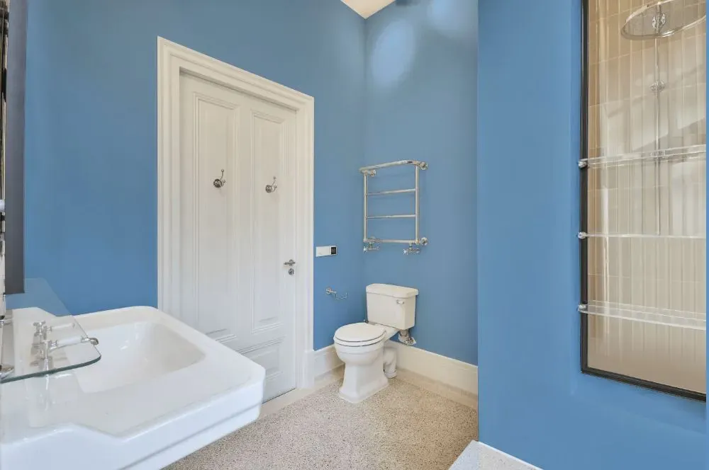 Behr Bluebird bathroom