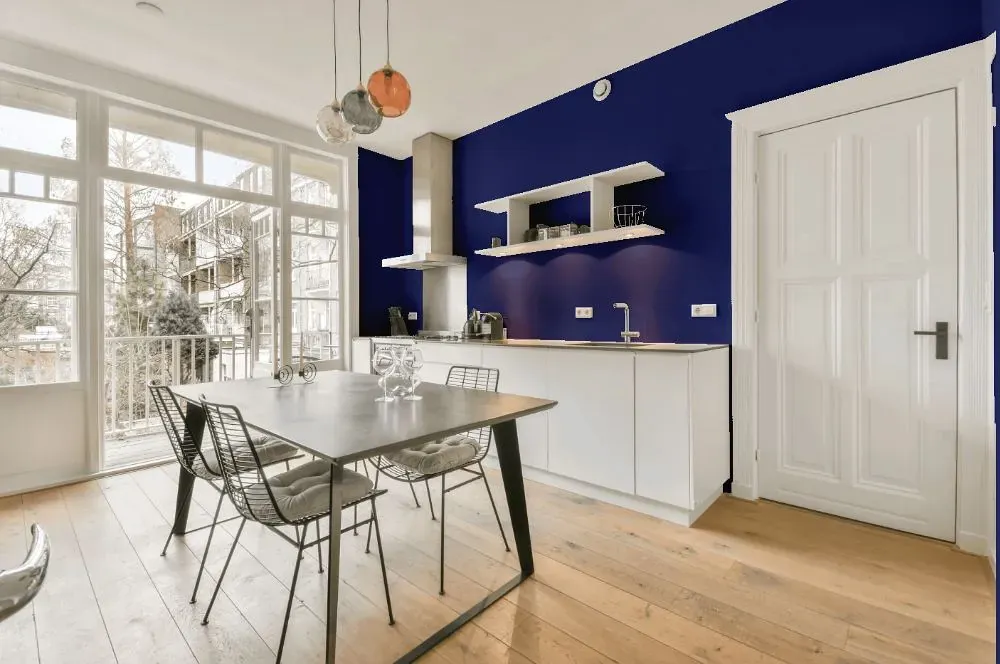 Behr Boudoir Blue kitchen review