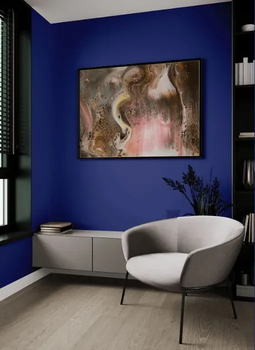 Behr Boudoir Blue living room