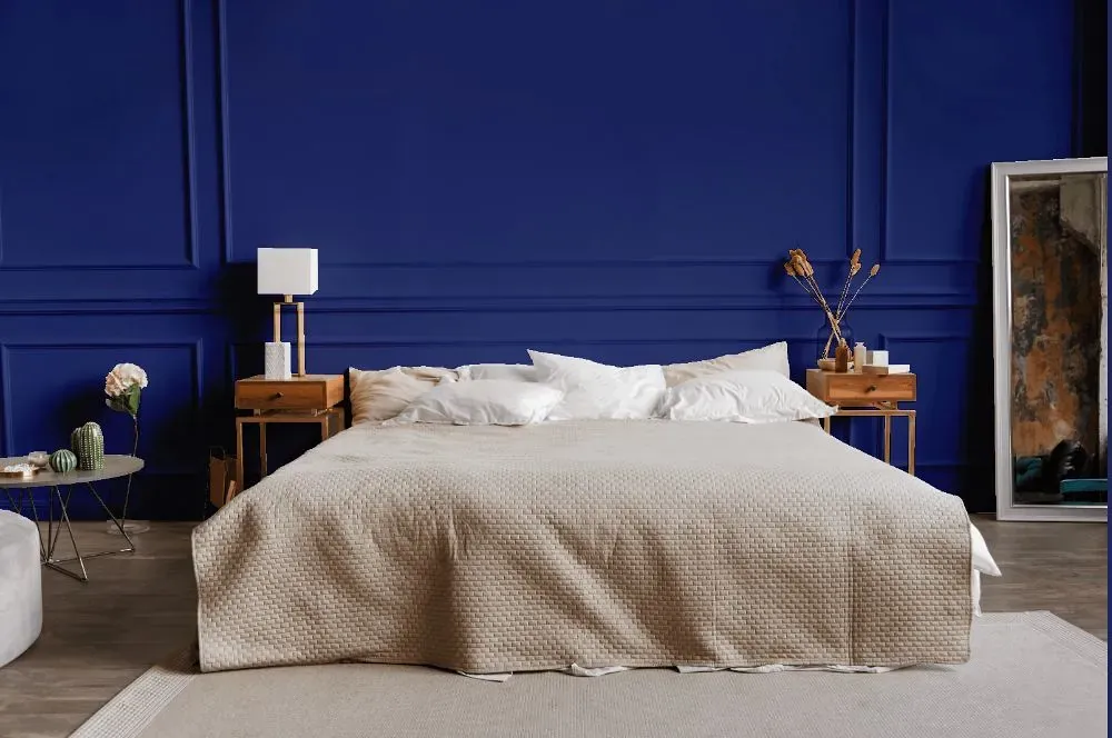 Behr Boudoir Blue bedroom