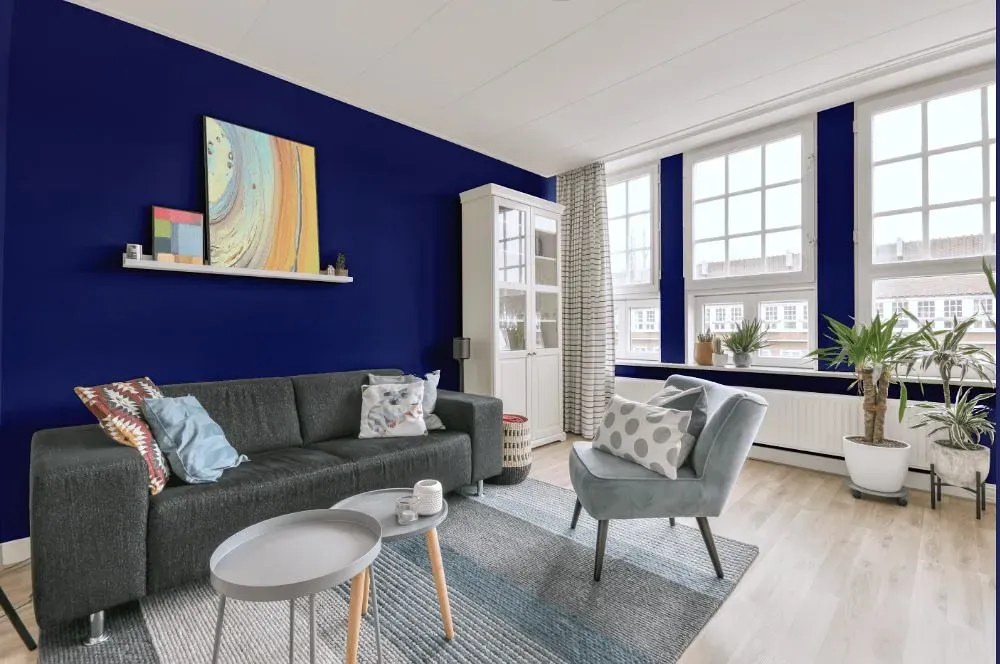 Behr Boudoir Blue living room walls