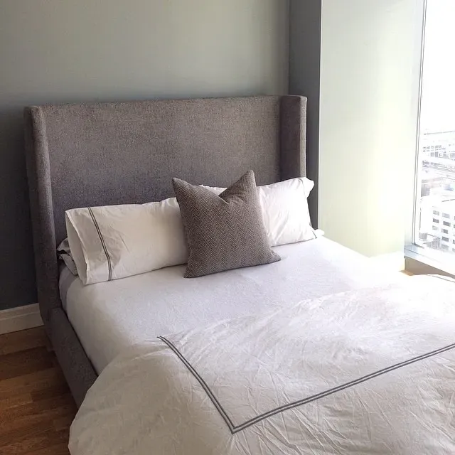 Behr Brampton Gray bedroom color