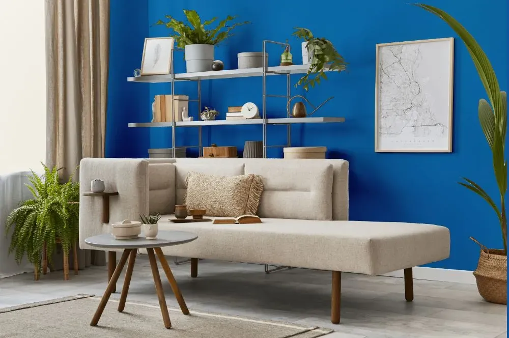 Behr Brilliant Blue living room