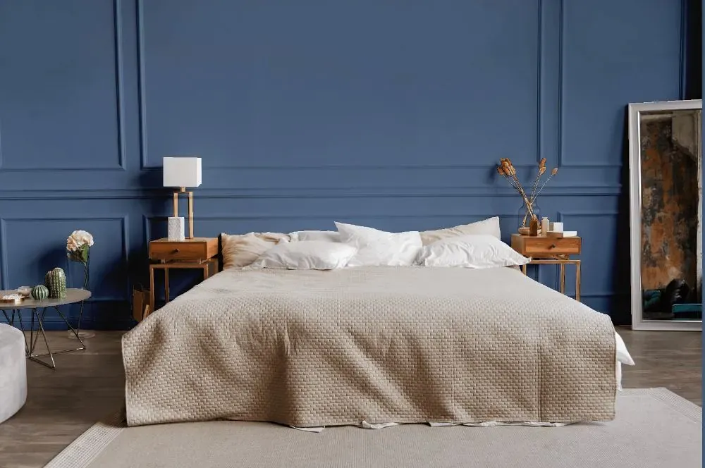 Behr Brisk Blue bedroom