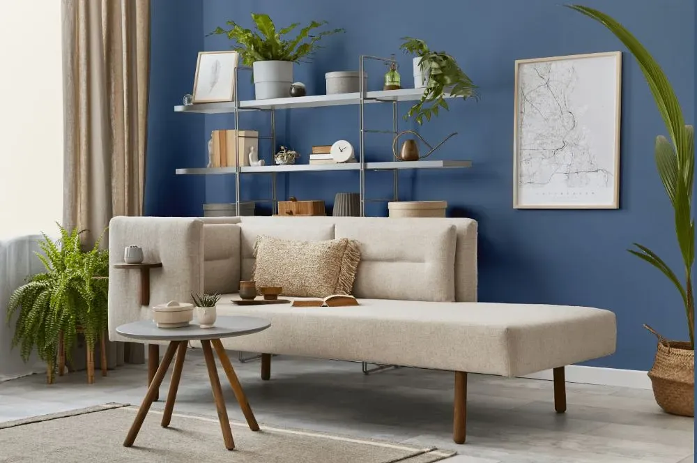 Behr Brisk Blue living room