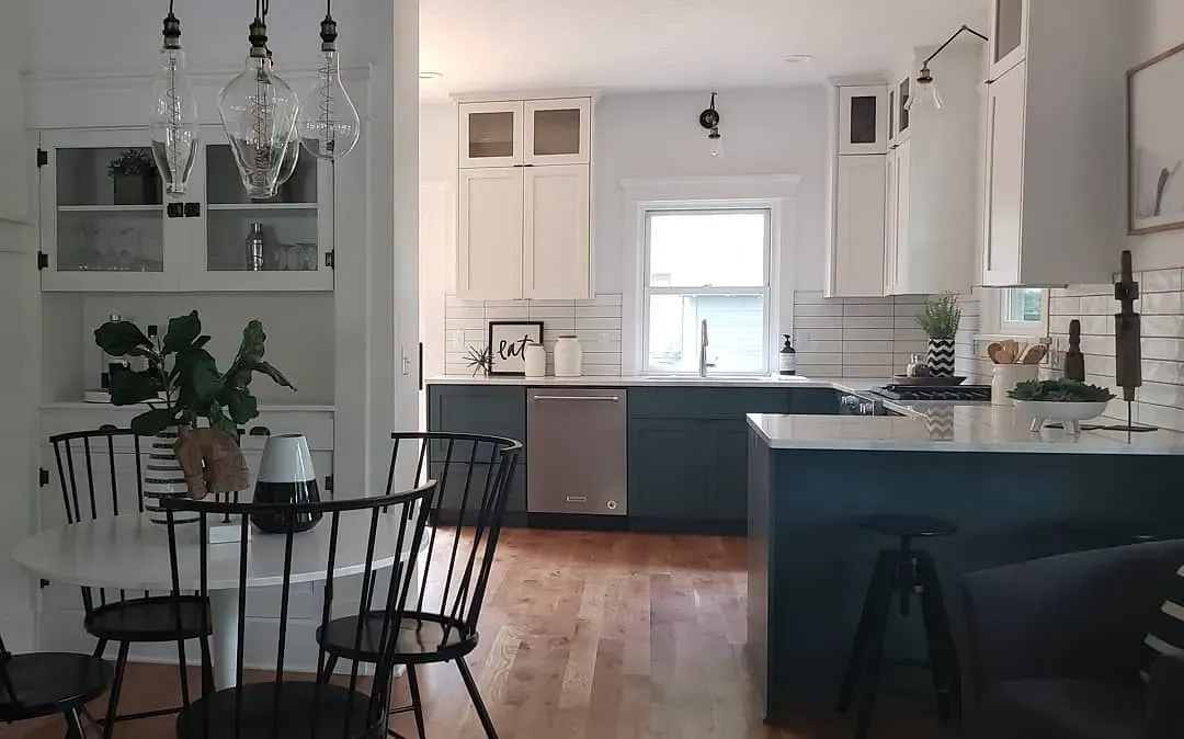 Behr Brooklyn kitchen cabinets color