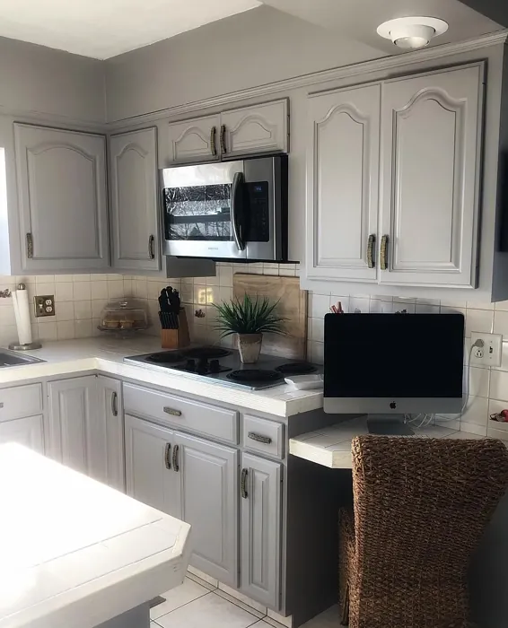 Behr Cathedral Gray kitchen cabinets color