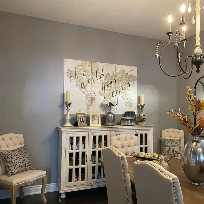Behr Cathedral Gray dining room color
