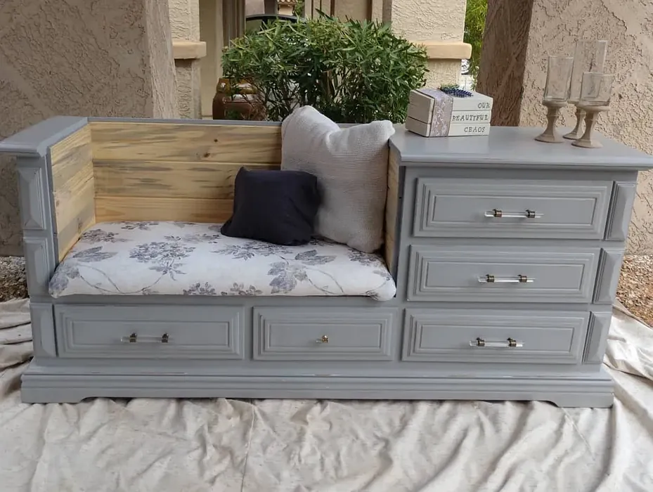 Behr Cathedral Gray painted furniture 