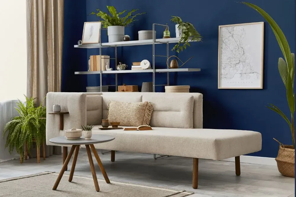 Behr Champlain Blue living room