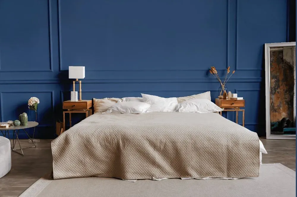 Behr Charter Blue bedroom