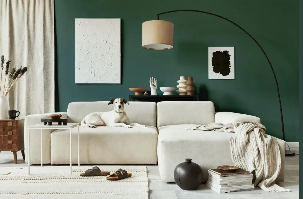 Behr Chelsea Garden cozy living room