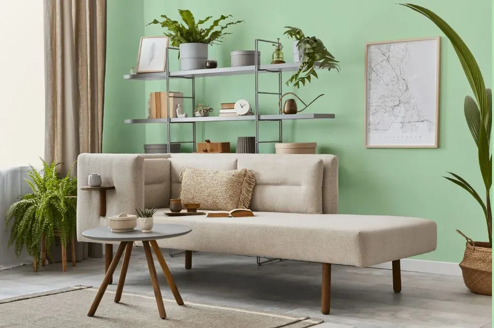 Behr Chilled Mint living room