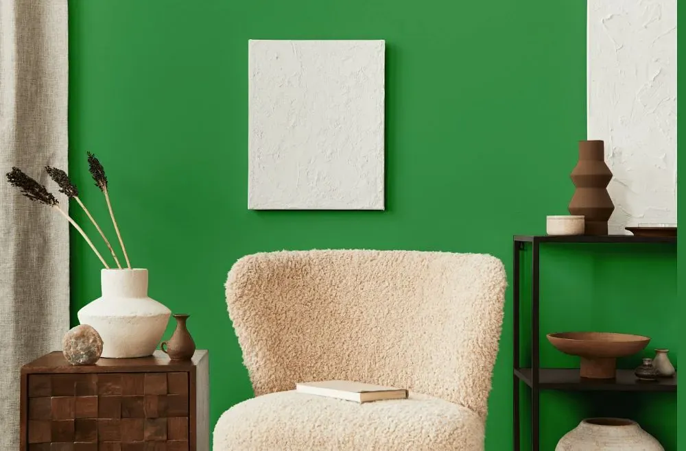 Behr Clover Patch living room interior