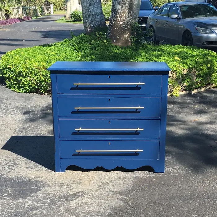 Behr Compass Blue painted furniture color paint