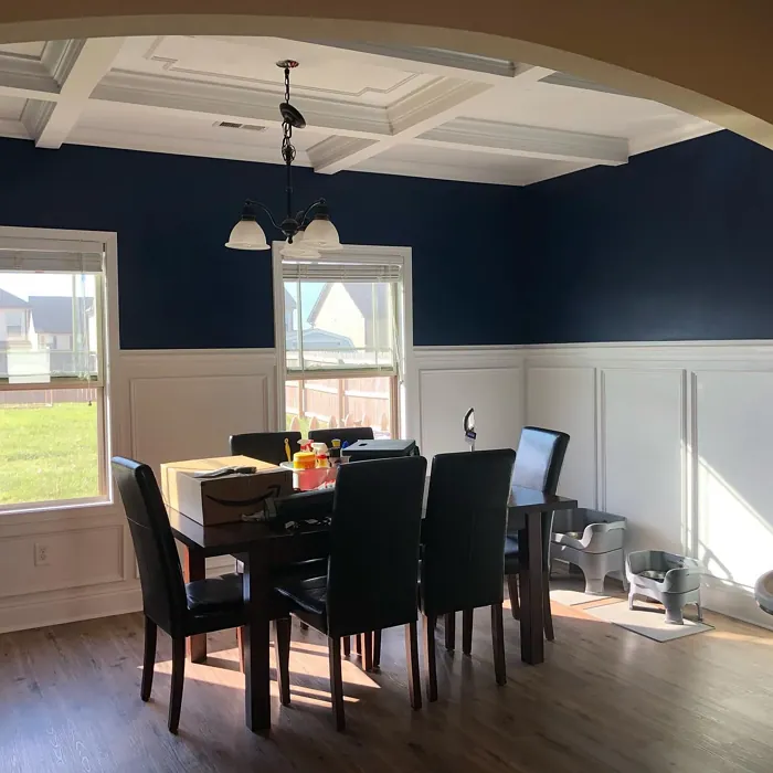 Compass Blue dining room makeover