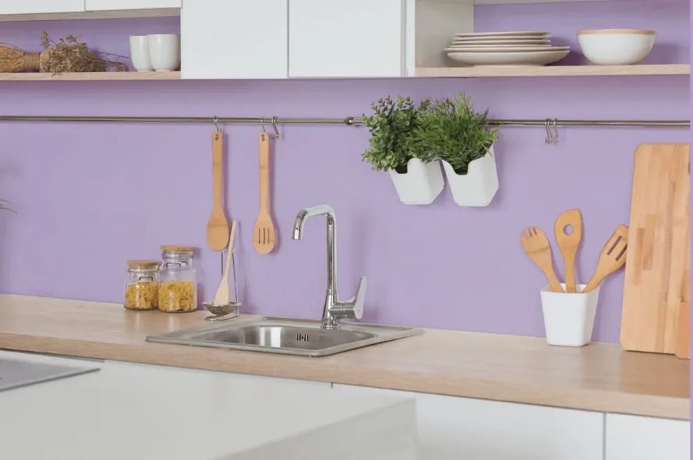 Behr Confetti kitchen backsplash