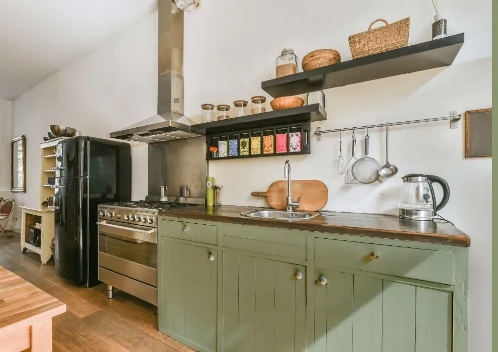 Behr Cottage Hill kitchen cabinets