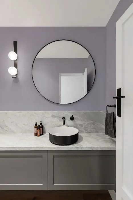 Behr Coveted Gem minimalist bathroom