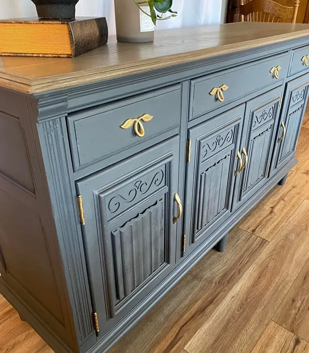 Behr Cracked Pepper painted dresser paint review