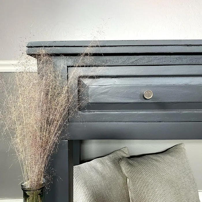 Behr Cracked Pepper painted furniture review