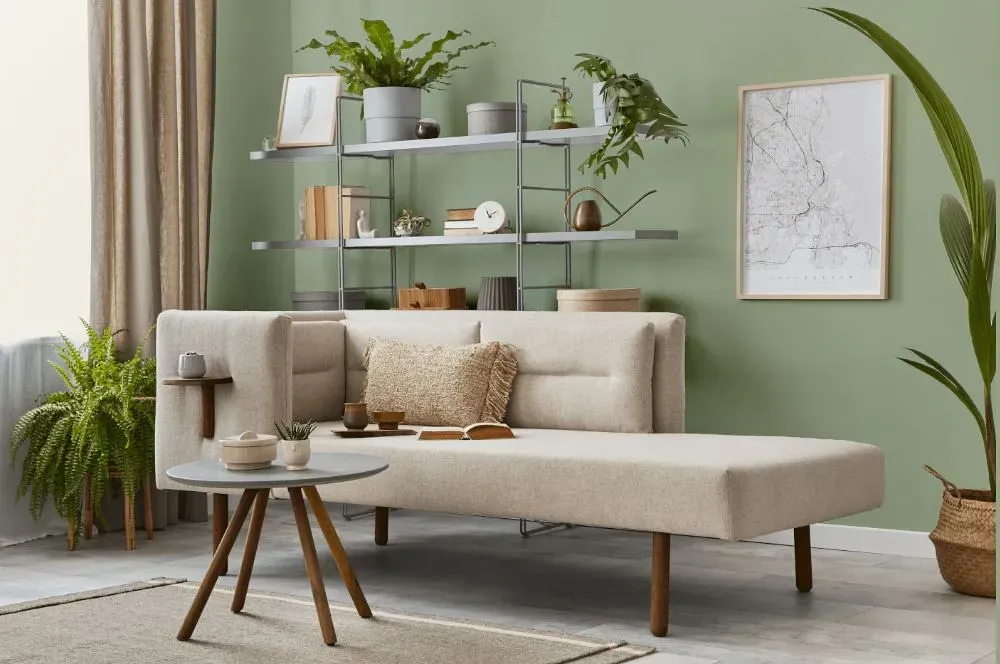 Behr Creamy Spinach living room