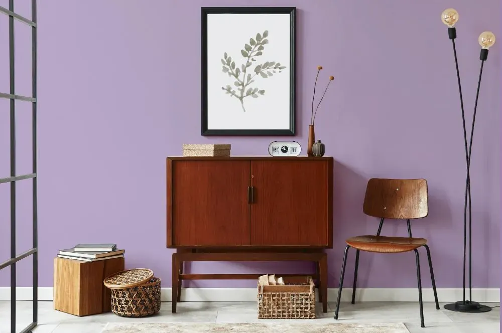 Behr Cyber Grape japandi interior