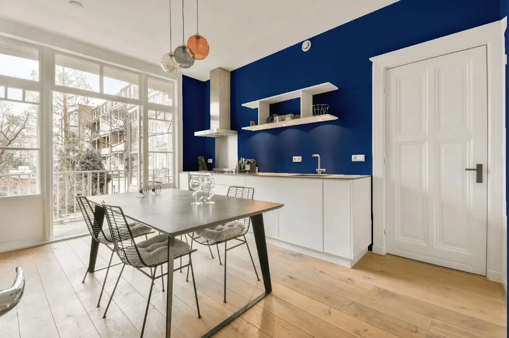 Behr Dark Cobalt Blue kitchen review