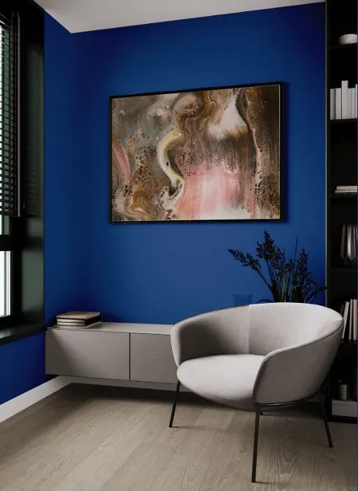 Behr Dark Cobalt Blue living room