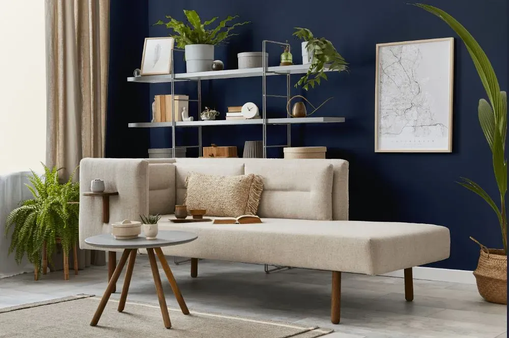 Behr Dark Navy living room