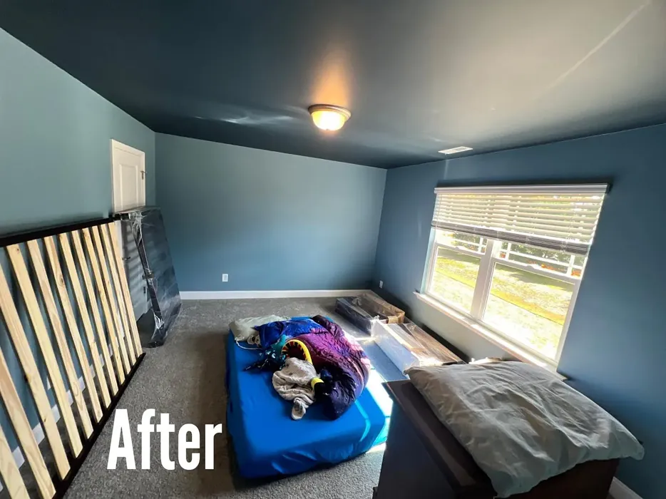 Behr Dolphin Blue bedroom paint