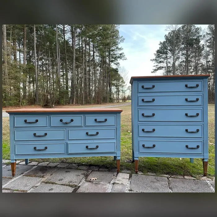 Behr Dolphin Blue painted furniture color