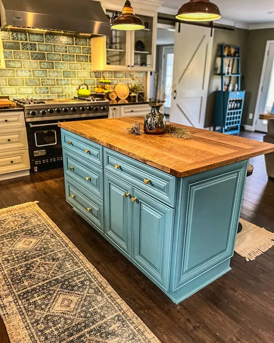 Behr Dragonfly kitchen cabinets paint