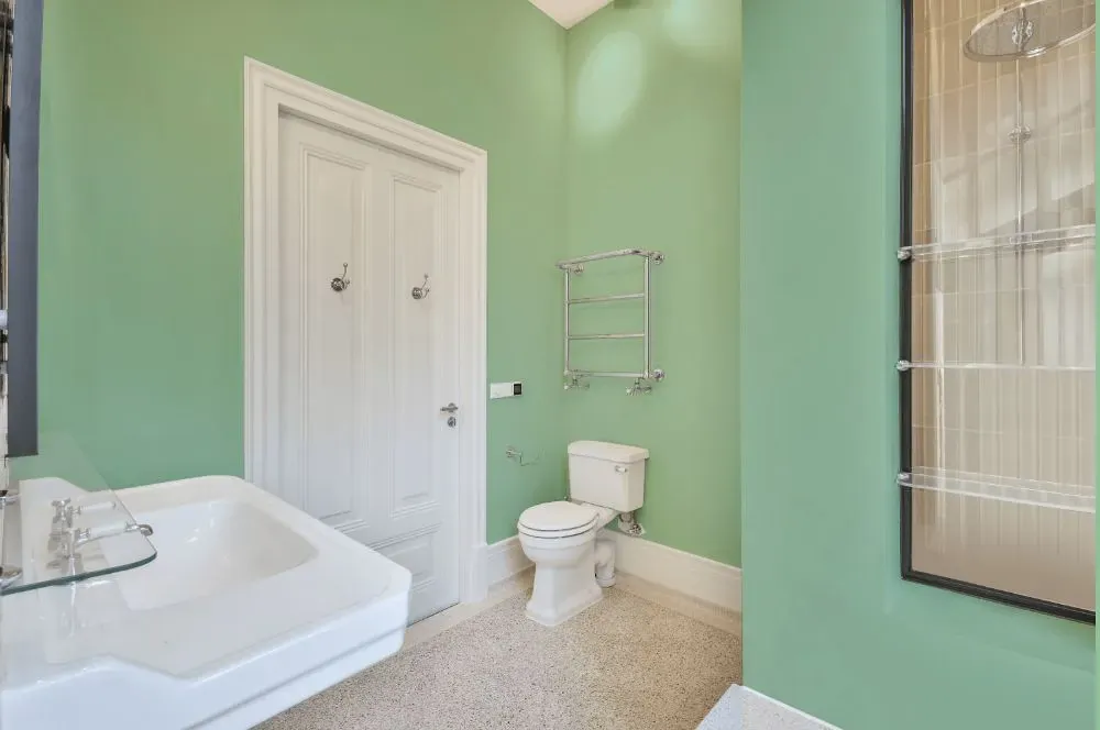 Behr Enchanted Meadow bathroom